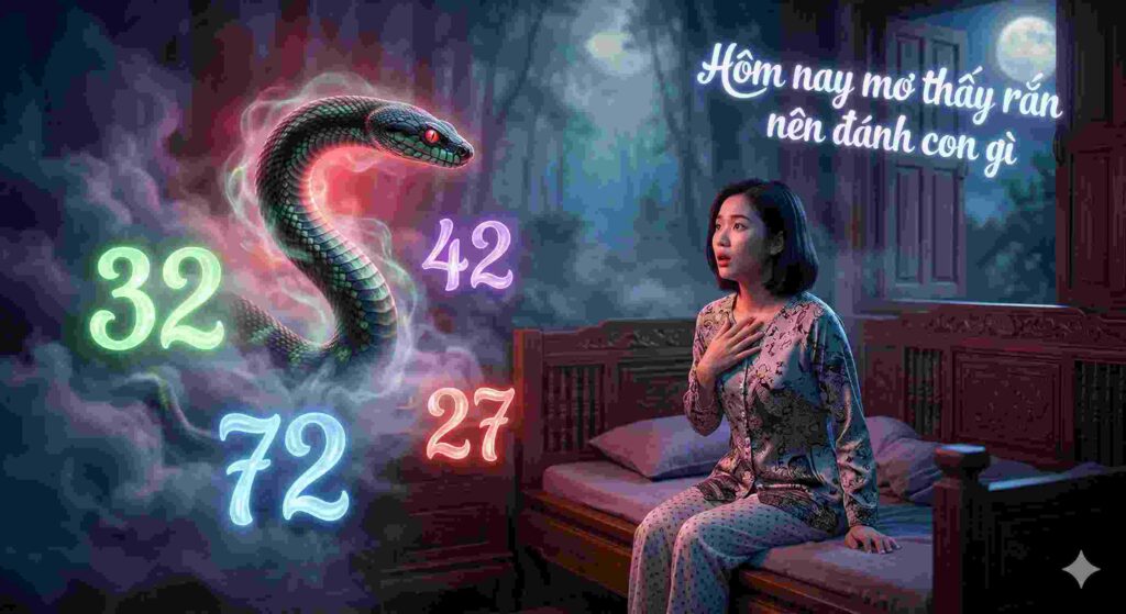 Hôm nay mơ thấy rắn đánh con gì